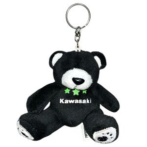 KAWASAKI (Genuine Kawasaki Accessories) Kawasaki Star Bear Keychain, black/white